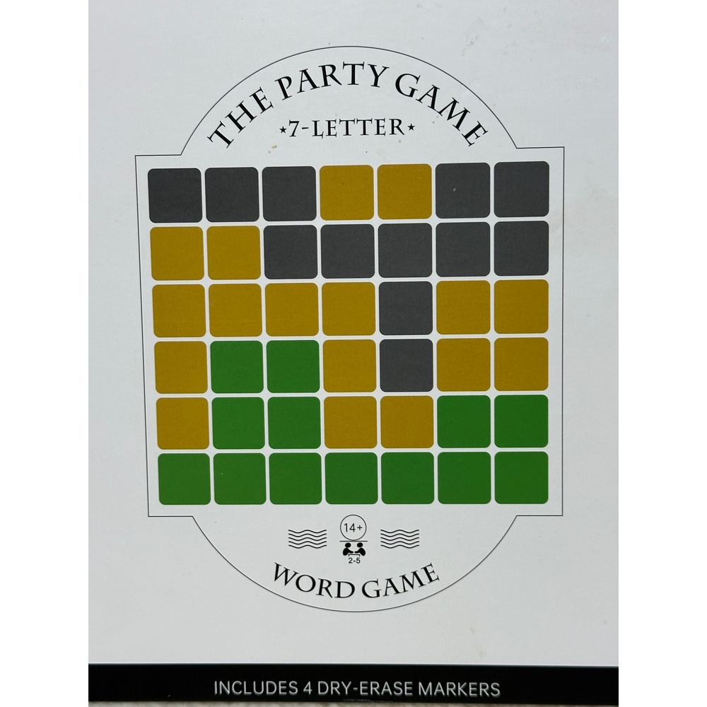 Derhome‎ The Party Game Word Game White A5-1 Strategy Board Game 2-5 Players